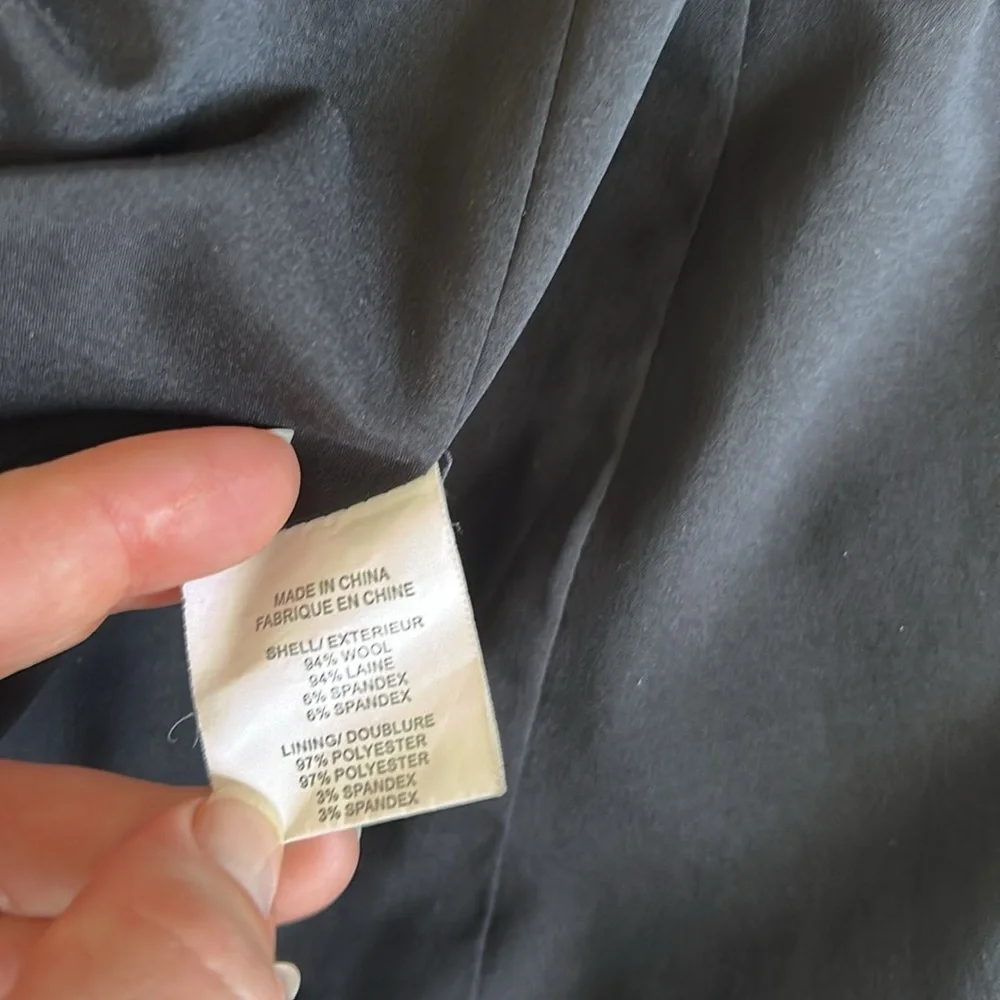 Theory Nichelle Broadway Navy Blue Blazer Suit Jacket 8 - Picture 10 of 14